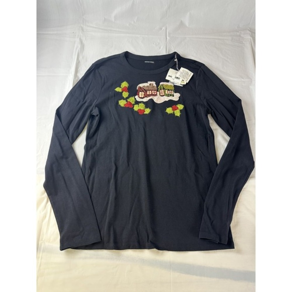 NWT MICHAEL‎ SIMON Event Christmas Long Sleeve Shirt Embellished Size XL